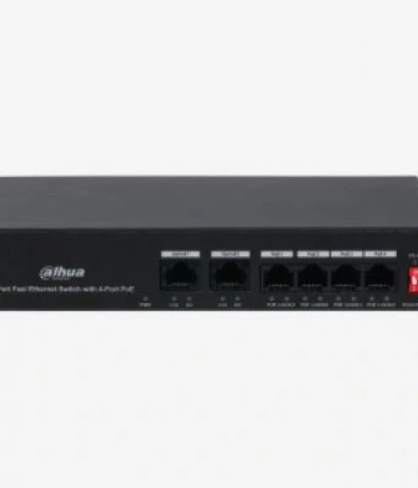 DAHUA PFS3006-4ET-36 6 PORT 4XFE-2XFE 36W POE SWİTCH