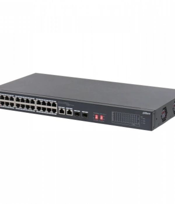 DAHUA S3226-24ET-240 24 PORT 24XFE-2XGE-2X1GE/SFP 240W POE SWİTCH