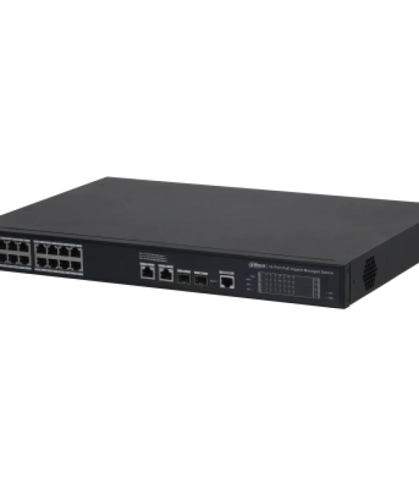 DAHUA S4220-16GT-240 16 PORT 16XGE-2XGE-2XGE/SFP YÖNETİLEBİLİR 240W POE SWİTCH