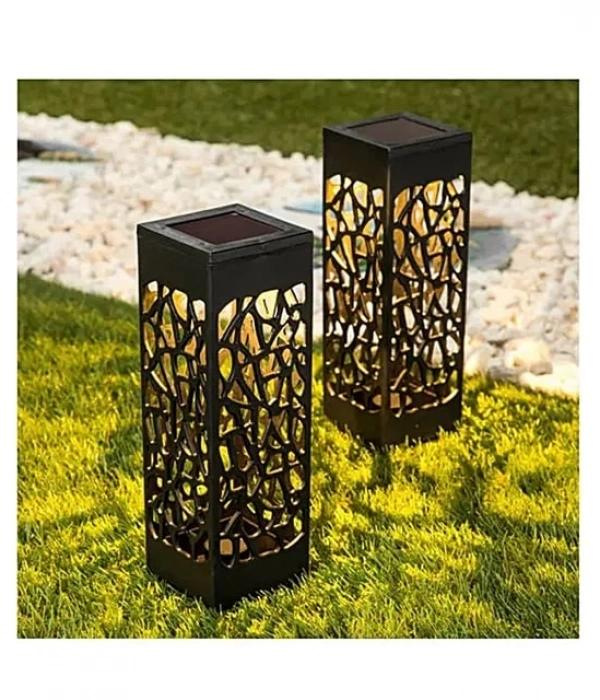 Dekoratif Solar Güneş Enerjili Bahçe Aydınlatması Yürüyüş Yolu Seti ( 6 Adet )