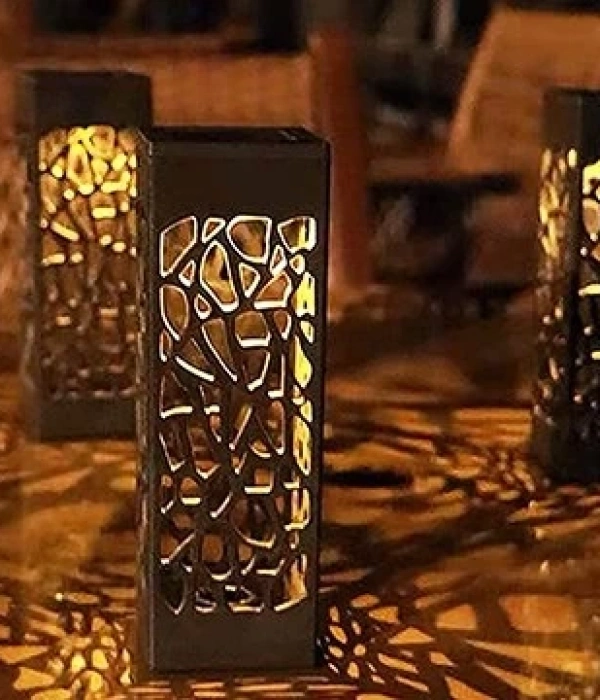 Dekoratif Solar Güneş Enerjili Bahçe Aydınlatması Yürüyüş Yolu Seti ( 8 Adet )