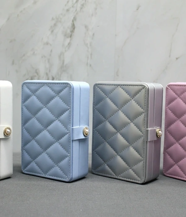 Deri Kaplamalı Makyaj Ve Takı Kutusu Alk3612