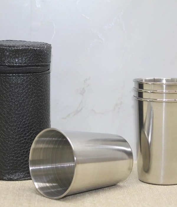Deri Kılıflı 4lü Shot Bardak Alk3926