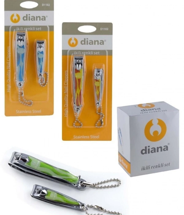 Diana 2 Li Renkli Vakumlu Tırnak Makası
