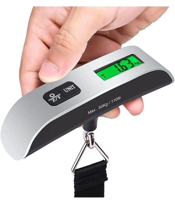 Dijital Işıklı Elektronik Askılı El Bagaj Tartısı Bavul Kantarı Seyahat Çantası 50kg