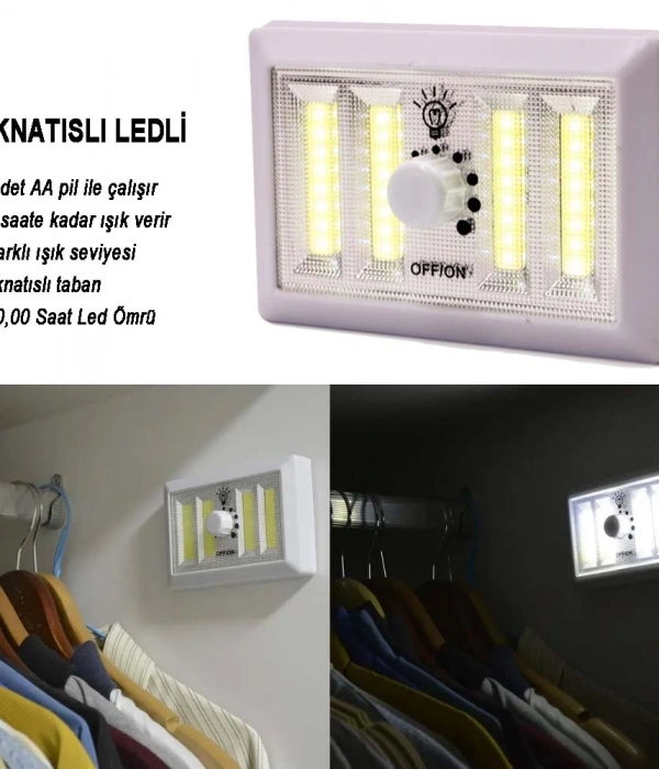 Dimmerli Işık Seviyesi Ayarlanabilir Ledli Lamba  Wt-383