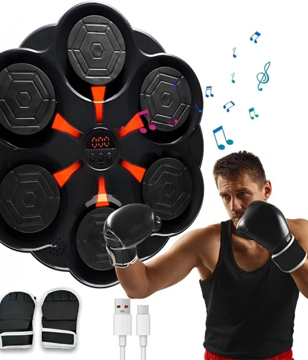 Duvar Boks Makinesi Müzikli Bluetooth Hoparlör Özellikli Led Işıklı Ritimli 9 Mod Seviye Ayarlı Box
