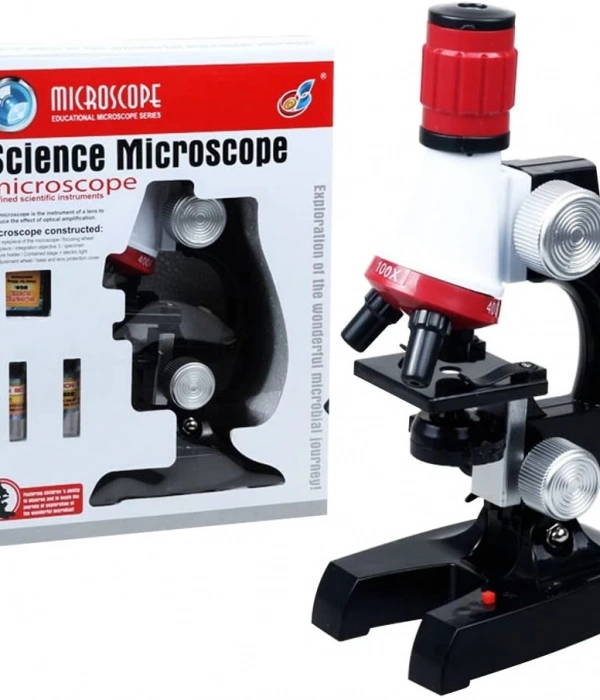 Eğitici Mikroskop Kiti Zoom Led Işıklı 100x 400x 1200x St1200x