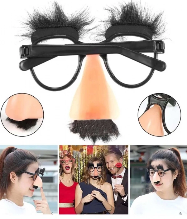Eğlenceli Kılık Değiştirme Kaş Bıyık Mizah Gözlüğü 9x13 Cm