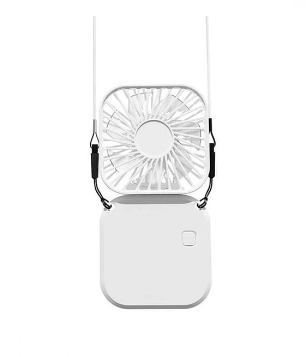El Fanı Mini Masaüstü Ve Boyun Askılı Fan Portatif Şarjlı 3 Kademeli Vantilatör Soğutucu