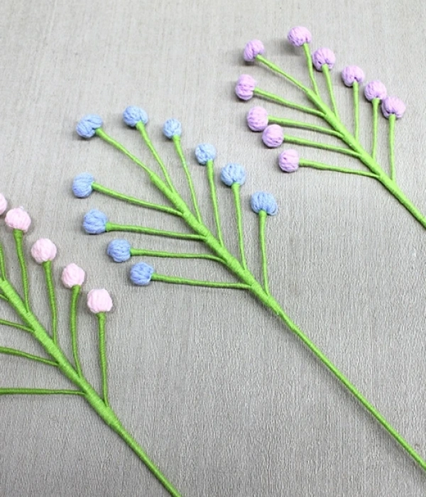 El Örgüsü Dekoratif Tomurcuk Çiçeği Alk4975