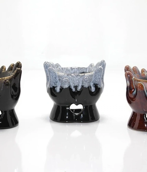 El Tasarımı Seramik Buhurdanlık Alk1135