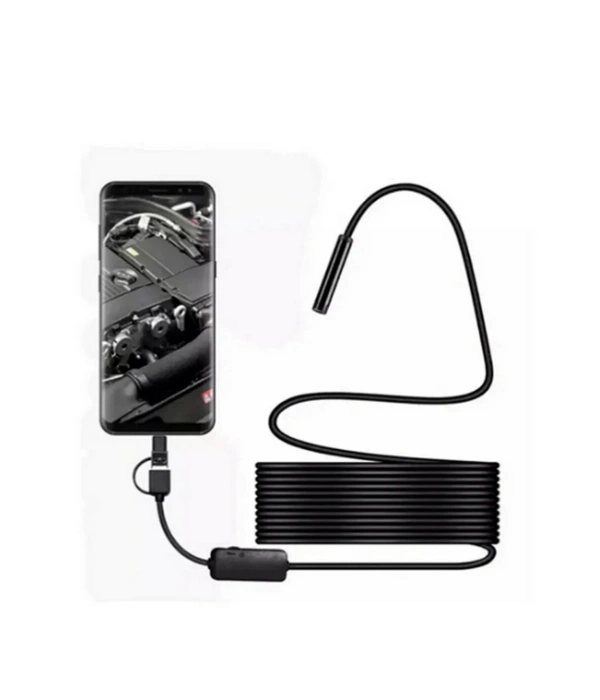 Endoskop Yılan Video Kamera Led’li 10 Metre 7 Mm Sert Kablo