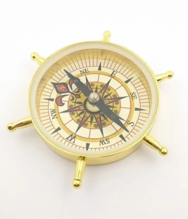 Estetik Tasarım Dümen Model Pirinç Pusula