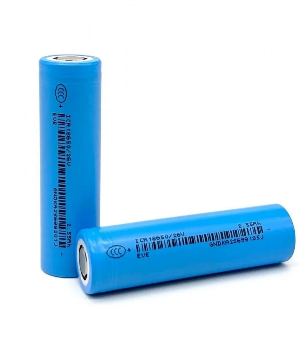 Eve 18650 3.7v 2550 Mah 26v Lityum Şarj Edilebilir Pil