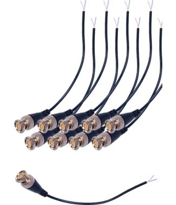 EZCOOL BNC KONNEKTOR HAZIR KABLOLU (10 LU PAKET)