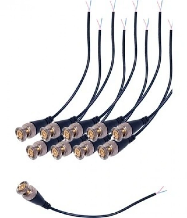 EZCOOL BNC KONNEKTOR HAZIR KABLOLU (10 LU PAKET)