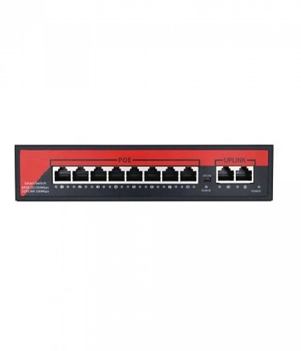 EZCOOL EZ-08PSF-FG 8PORT 8GE+2GE F.GİGABİT POE SWİTCH 120W