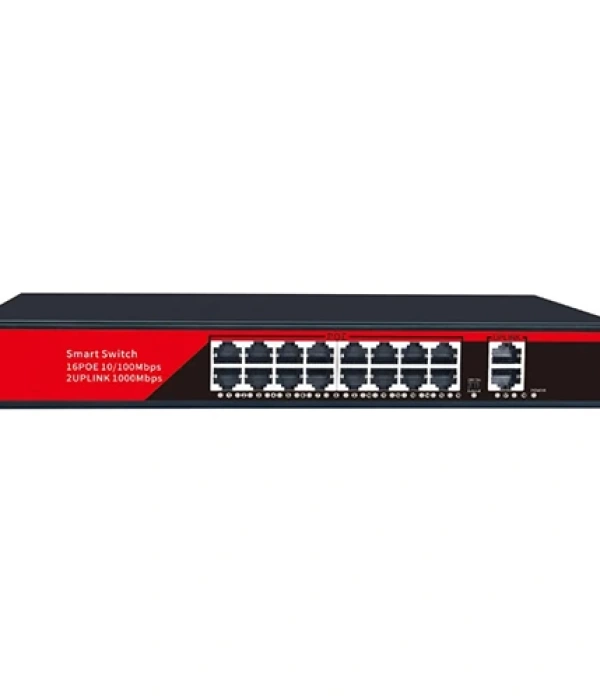 EZCOOL EZ-16PSF 16 PORT 16xFE+2xGE GİGABİT POE SWİTCH 240W