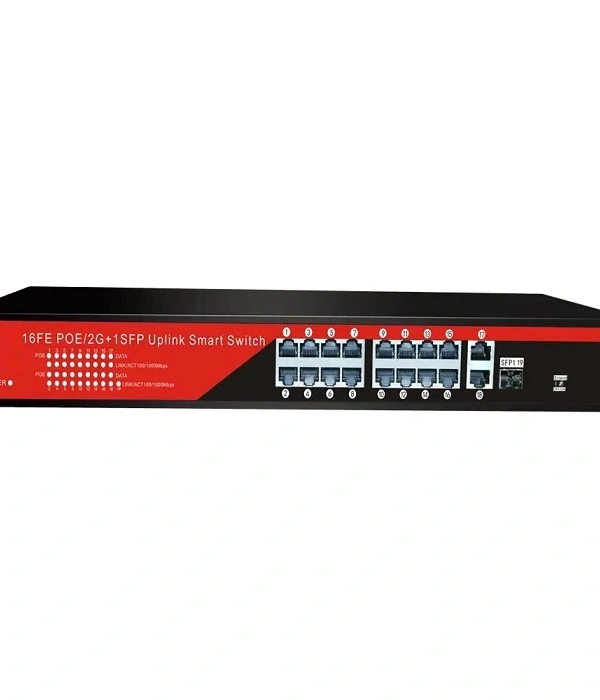 EZCOOL EZ-16PSF-SFP 16PORT 16FE+2GE+1SFP GİGABİT POE SWİTCH 240W