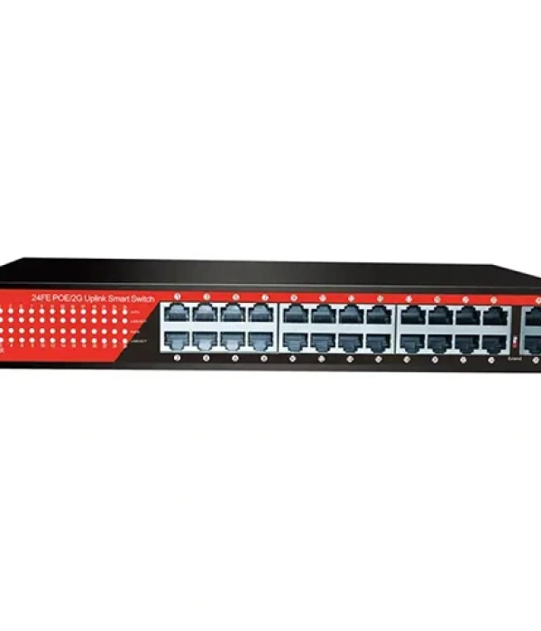 EZCOOL EZ-24PSF 24 PORT 24xFE+2xGE GİGABİT POE SWİTCH 320W