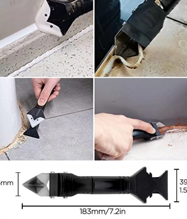 Fayans Derz Silikon Kazıyıcı Sıyırıcı Ve Uygulayıcı Aparat 3 Ü 1 Arada