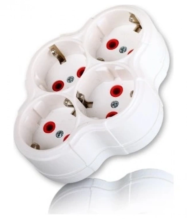 Fetih Dörtlü Topraklı Fişli Priz