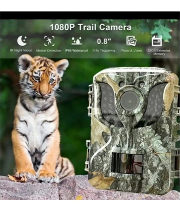 Fotokapan Kamera 16mp Full Hd 1080p Gece Görüşlü 2 Inç Lcd Ekran Su Geçirmez