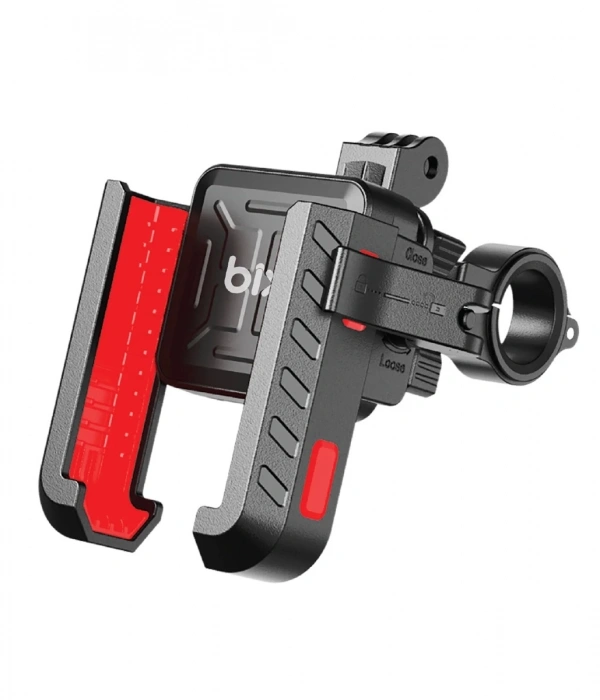 Gidon Bağlantılı 360° Derece Ayarlanabilir 3.5”-7.2” Uyumlu Motosiklet Bisiklet Telefon Tutucu