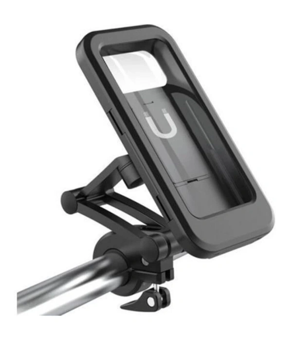 Gidon Bağlantılı Su Geçirmez Mıknatıslı Motorsiklet Telefon Tutucu