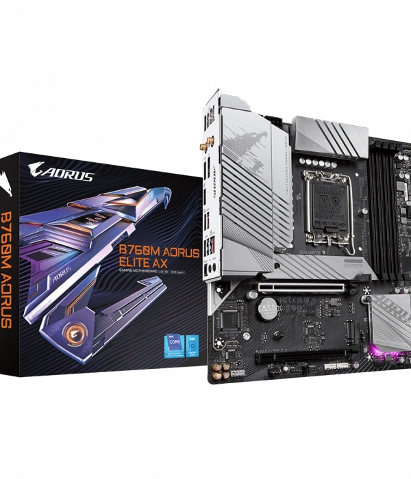 GIGABYTE B760M AORUS ELITE AX 5333MHz(OC) DDR5 M.2 mATX 1700p