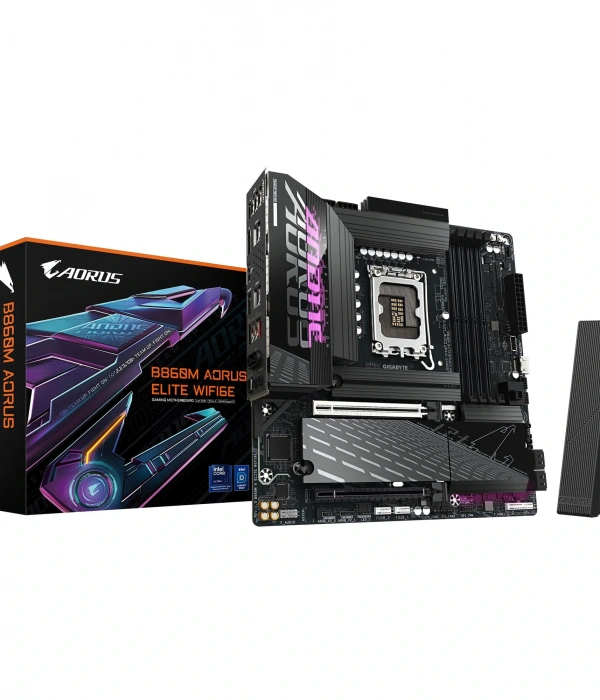 GIGABYTE B860M AORUS ELITE WIFI6E LGA1851 DDR5 9200MHz ANAKART