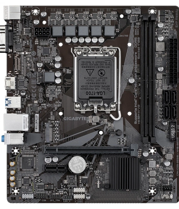 GIGABYTE H610M H V2 DDR5 5600Mhz(OC) HDMI M.2 mATX 1700p