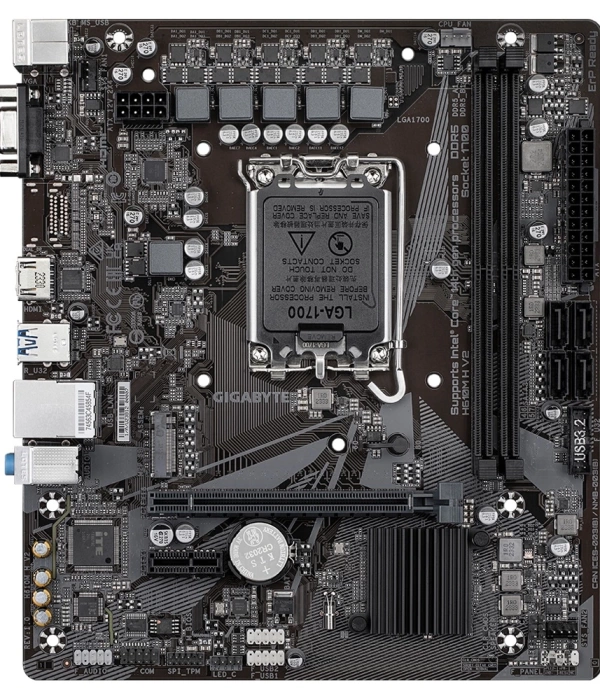 GIGABYTE H610M H V2 DDR5 5600Mhz(OC) HDMI M.2 mATX 1700p