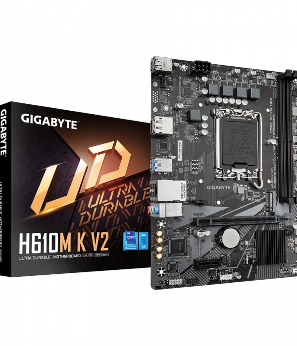 GIGABYTE H610M K V2 D5 4800Mhz M.2 HDMI/DP MATX 1700P