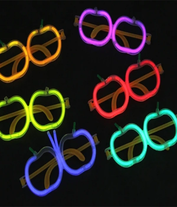 Glow  Elma Gözlük - Glow Partisi Gözlüğü - Glow  Gözlük 12 Adet