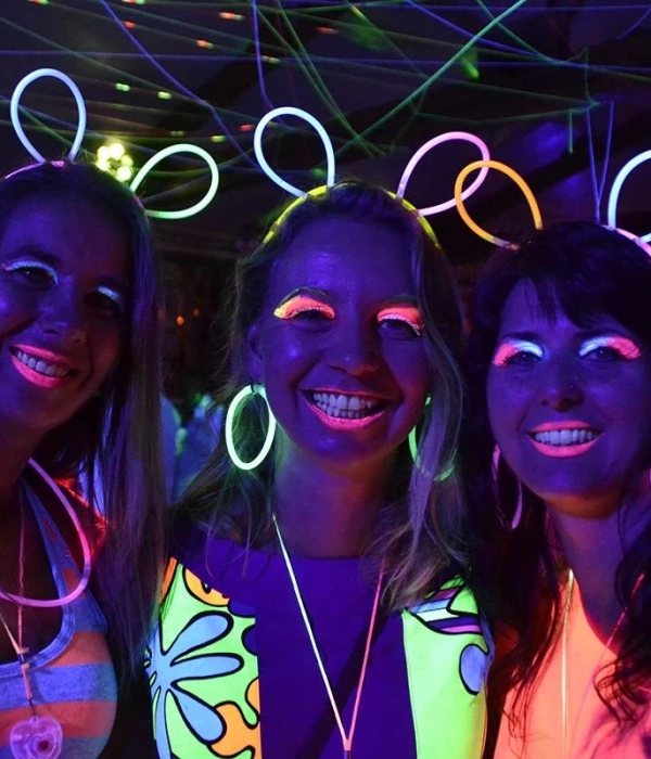 Glow Taç Fosforlu Taç Karışık Renk 12 Adet