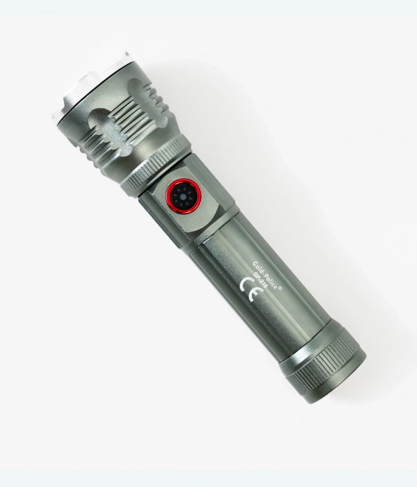 Gold Police Gp-216 Şarjlı El Feneri Güçlü Tg Led 2000 Lümen