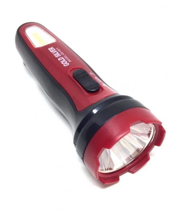 Gold Sılver Gs-4511 1 Watt+1 Watt Cob Ledli Şarjlı El Feneri