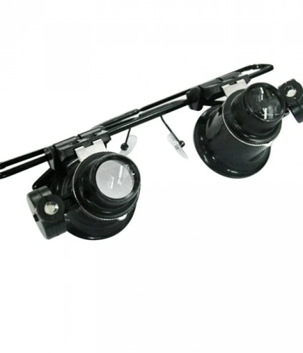 Gözlük Model Çıft Led Aydınlatma ,saat Onarımı Için Harika Büyüteç