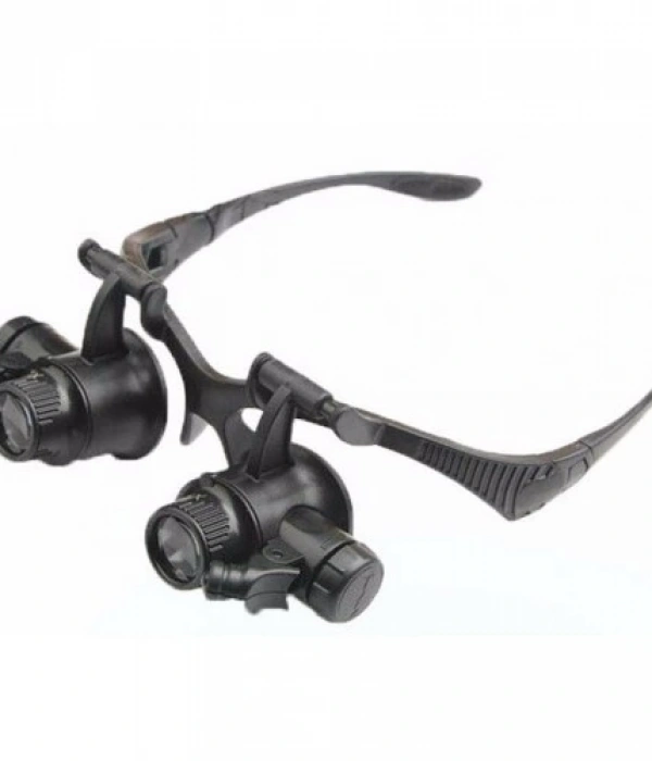 Gözlük Modeli 10x 15x 20x 25x Lens,2led Işıklı,büyüteç