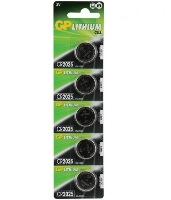 Gp Cr2025 3 V Lityum 5li Para Pil