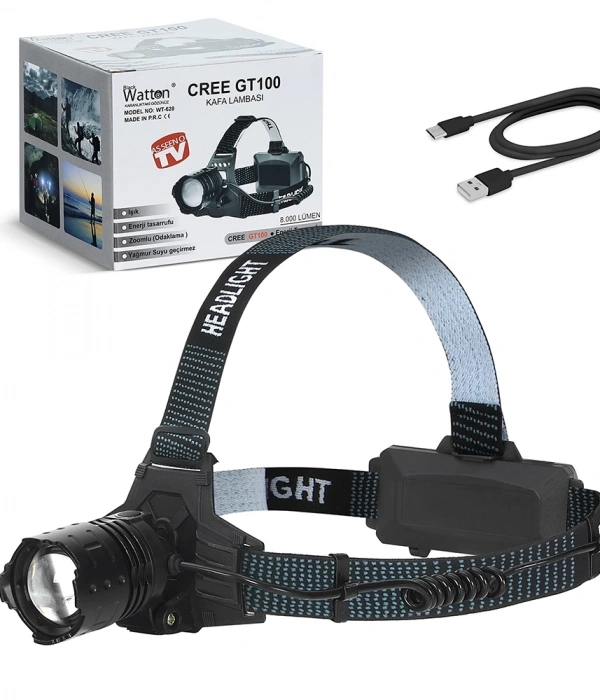 Gt100 Led Şarjlı Kafa Lambası  Wt-628