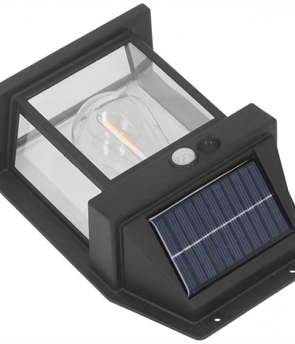 Güneş Enerjili Bahçe Aydınlatması Aplik Dekor Solar Ve Sensörlü Bahçe Balkon Ve Garaj Lambası