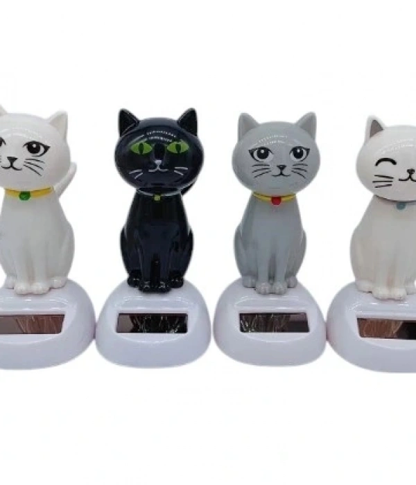 Güneş Enerjili Solar Sallanan Kedi