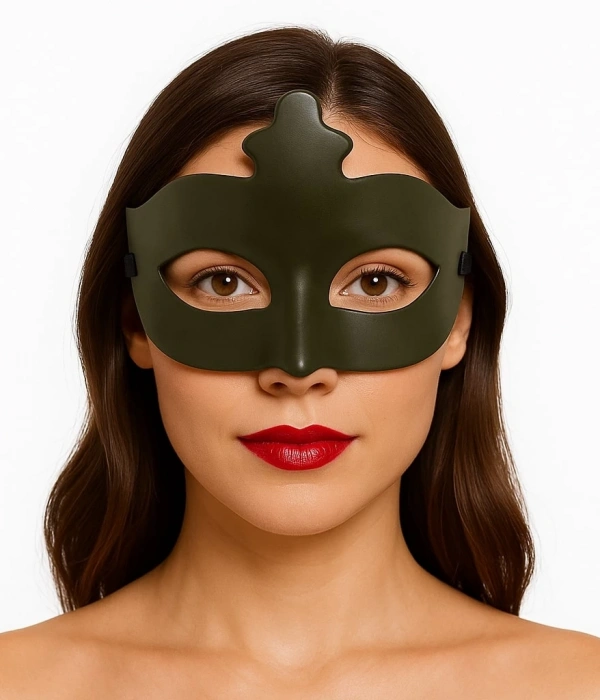 Haki Yeşil Renk Masquerade Kostüm Partisi Venedik Balo Maskesi