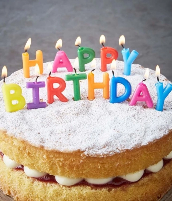 Happy Birthday Yazılabilen Rengarenk Doğum Günü Mumu