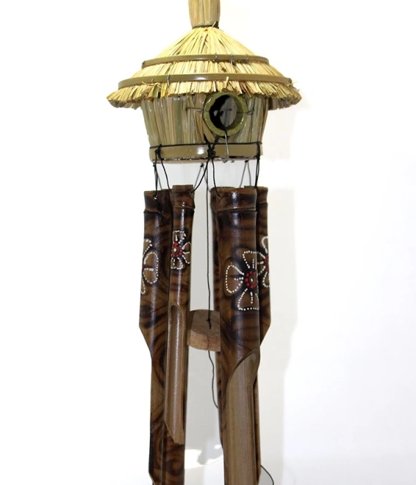 Hasır Kuş Yuvalı Bambu Çan 3dıarta-13