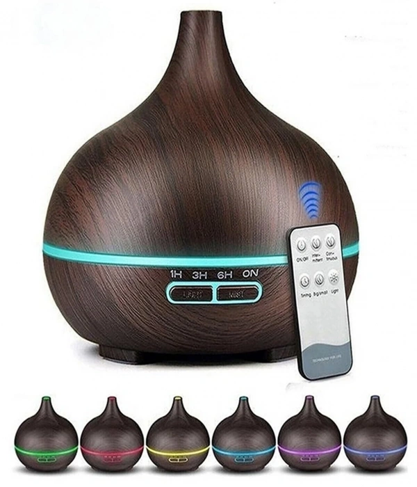 Hava Nemlendirici 7 Led Işıklı Aromatik Oda Kokusu 550 Ml Kahve Aroma Difüzörü Buhar Makinası