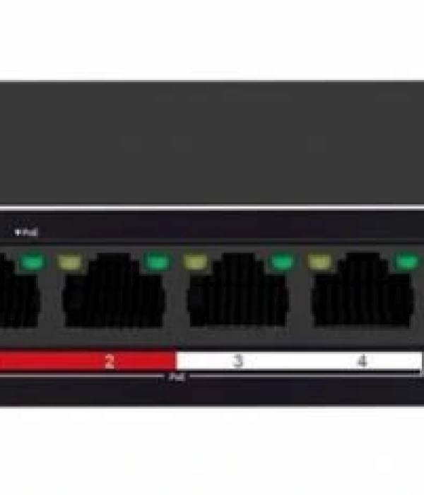 HILOOK NS-0105P-35(B)(O-STD) 4XFE+1XFE UPLINK YÖNETİLEMEZ 35W POE SWİTCH